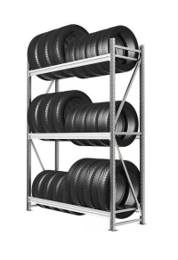 Стеллаж для автошин и дисков 2000х1200х400 3 яруса