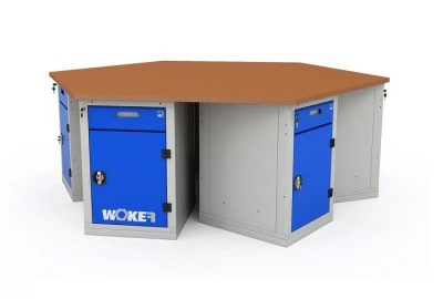 Верстак шеститумбовый Woker Pro 6002.F30.2500